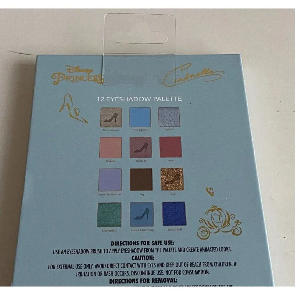 Taste Beauty Disney Princesses‎ Cinderella Eyeshadow Pallet With Mirror NEW